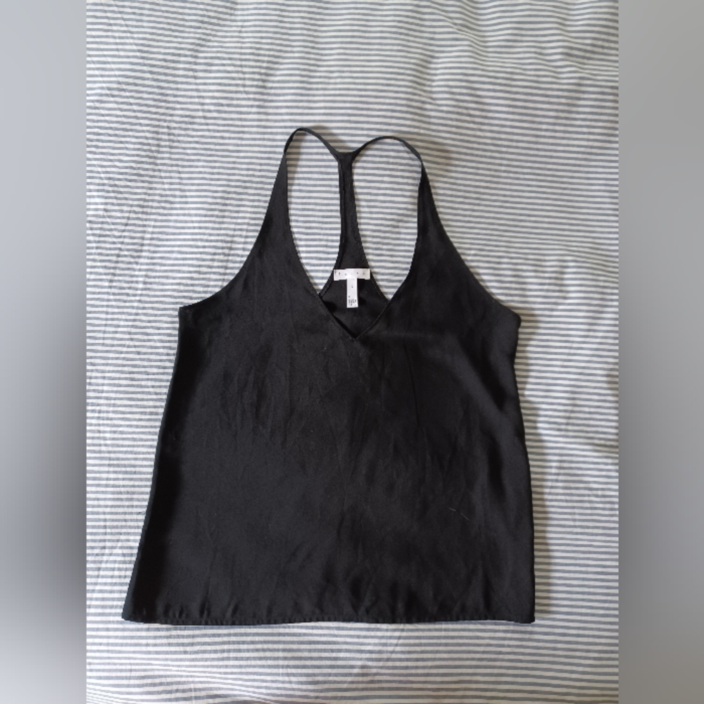 Sleek black dressy tank top